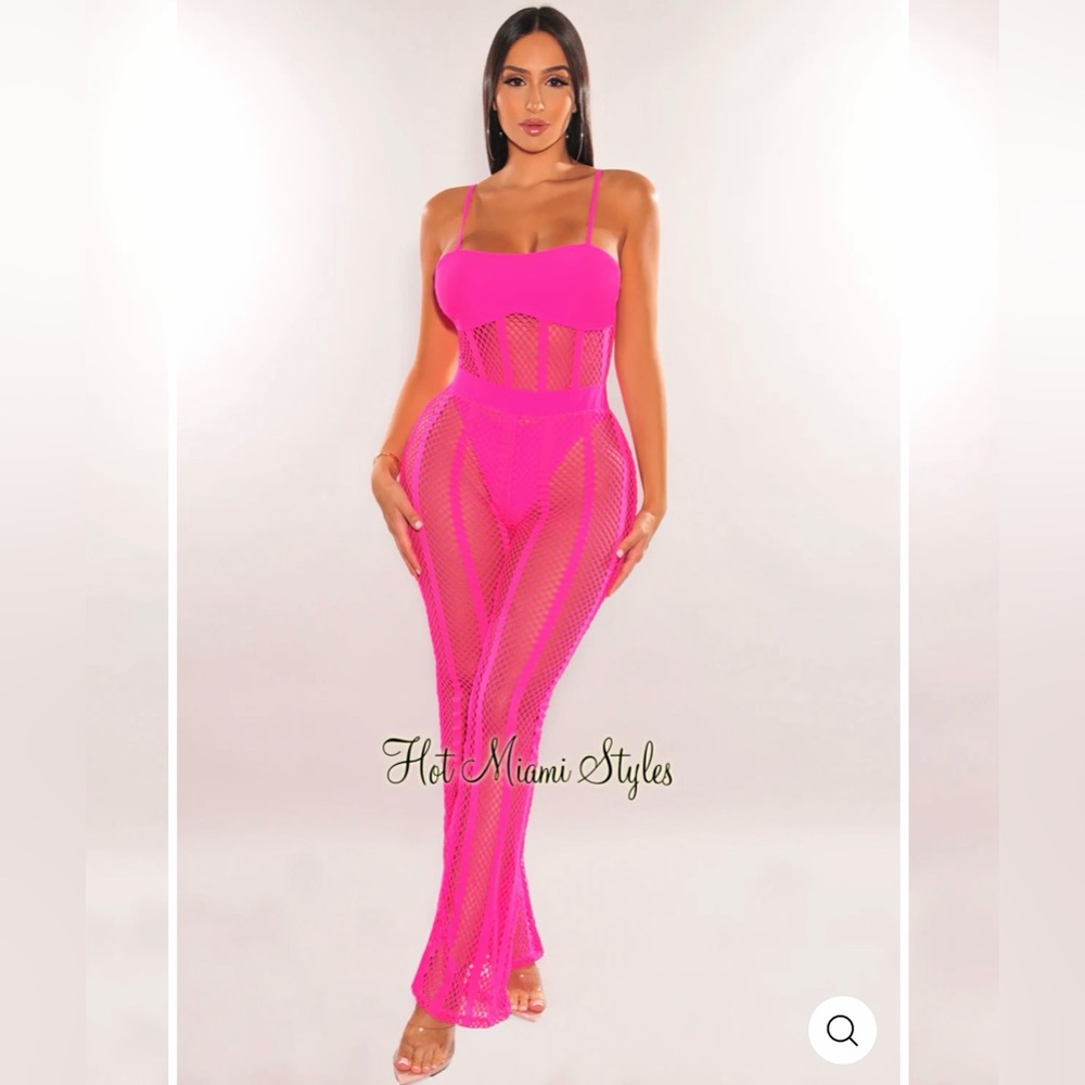 2 Piece Fishnet Set